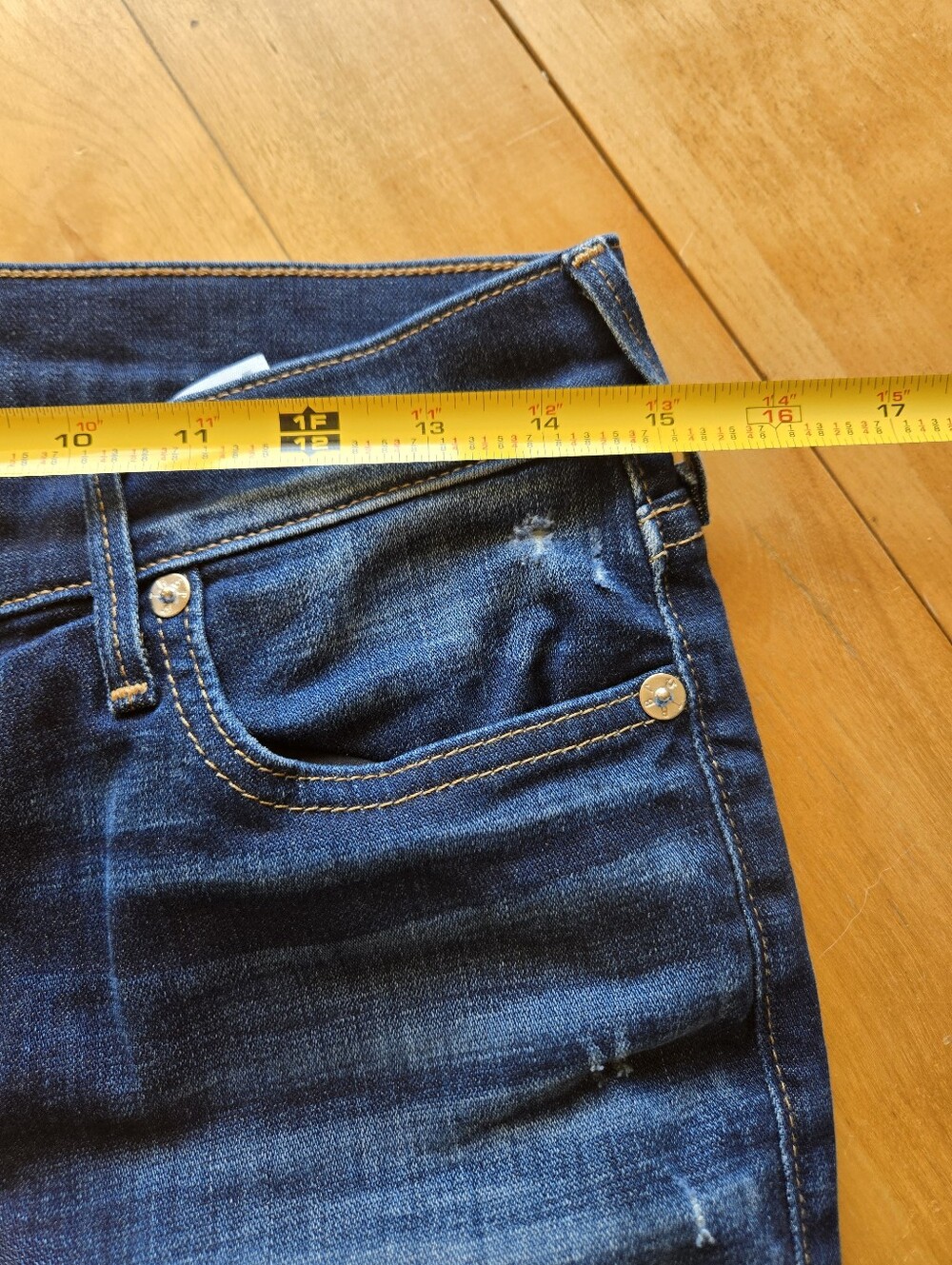 True Religion Halle Dark Indigo Women's Jeans - Mid Rise Super Skinny Fit - Picture 14 of 15